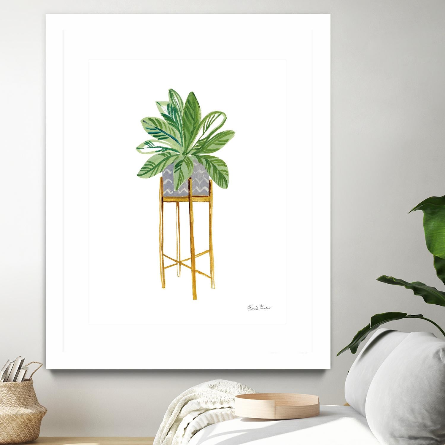 Green House Plants I by Farida Zaman on GIANT ART - botanical gray