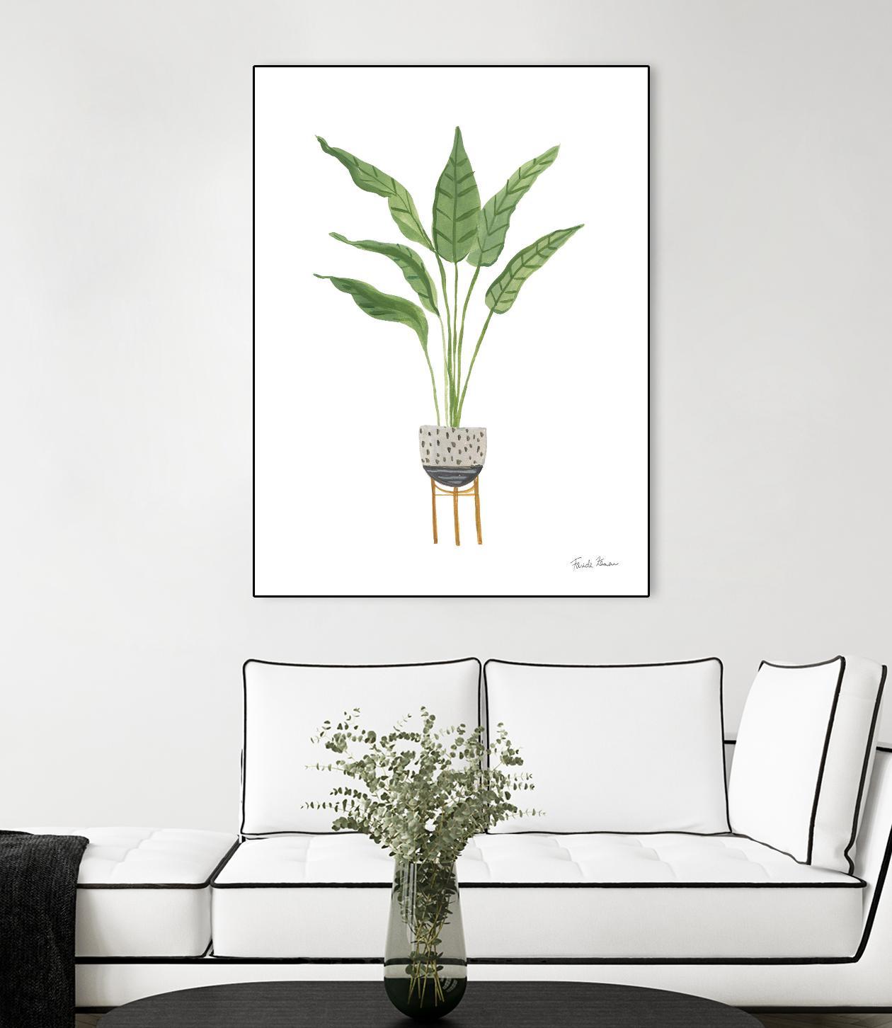 Green House Plants III by Farida Zaman on GIANT ART - botanical gray