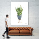 Green House Plants IV by Farida Zaman on GIANT ART - botanical gray