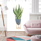 Green House Plants IV by Farida Zaman on GIANT ART - botanical gray