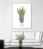 Green House Plants IV by Farida Zaman on GIANT ART - botanical gray
