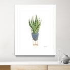 Green House Plants IV by Farida Zaman on GIANT ART - green botanical illustrative