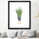 Green House Plants IV by Farida Zaman on GIANT ART - green botanical illustrative