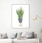 Green House Plants IV by Farida Zaman on GIANT ART - botanical gray