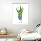 Green House Plants IV by Farida Zaman on GIANT ART - botanical gray