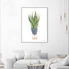 Green House Plants IV by Farida Zaman on GIANT ART - botanical gray