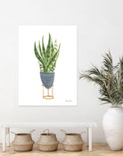 Green House Plants IV by Farida Zaman on GIANT ART - green botanical illustrative