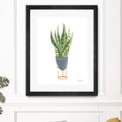 Green House Plants IV by Farida Zaman on GIANT ART - green botanical illustrative