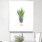 Green House Plants IV by Farida Zaman on GIANT ART - green botanical illustrative