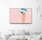 Fashion Forward by Moira Hershey on GIANT ART - multi fashion blue