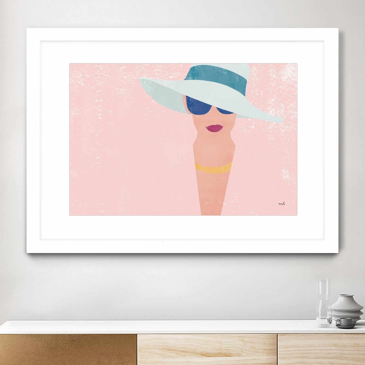 Fashion Forward by Moira Hershey on GIANT ART - multi fashion blue