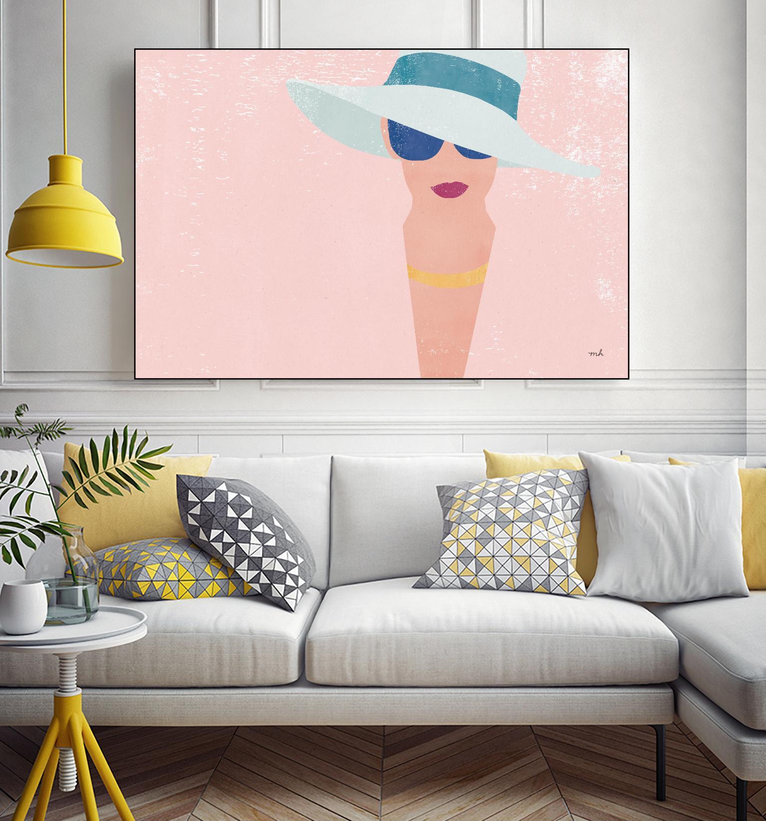 Fashion Forward by Moira Hershey on GIANT ART - multi fashion blue