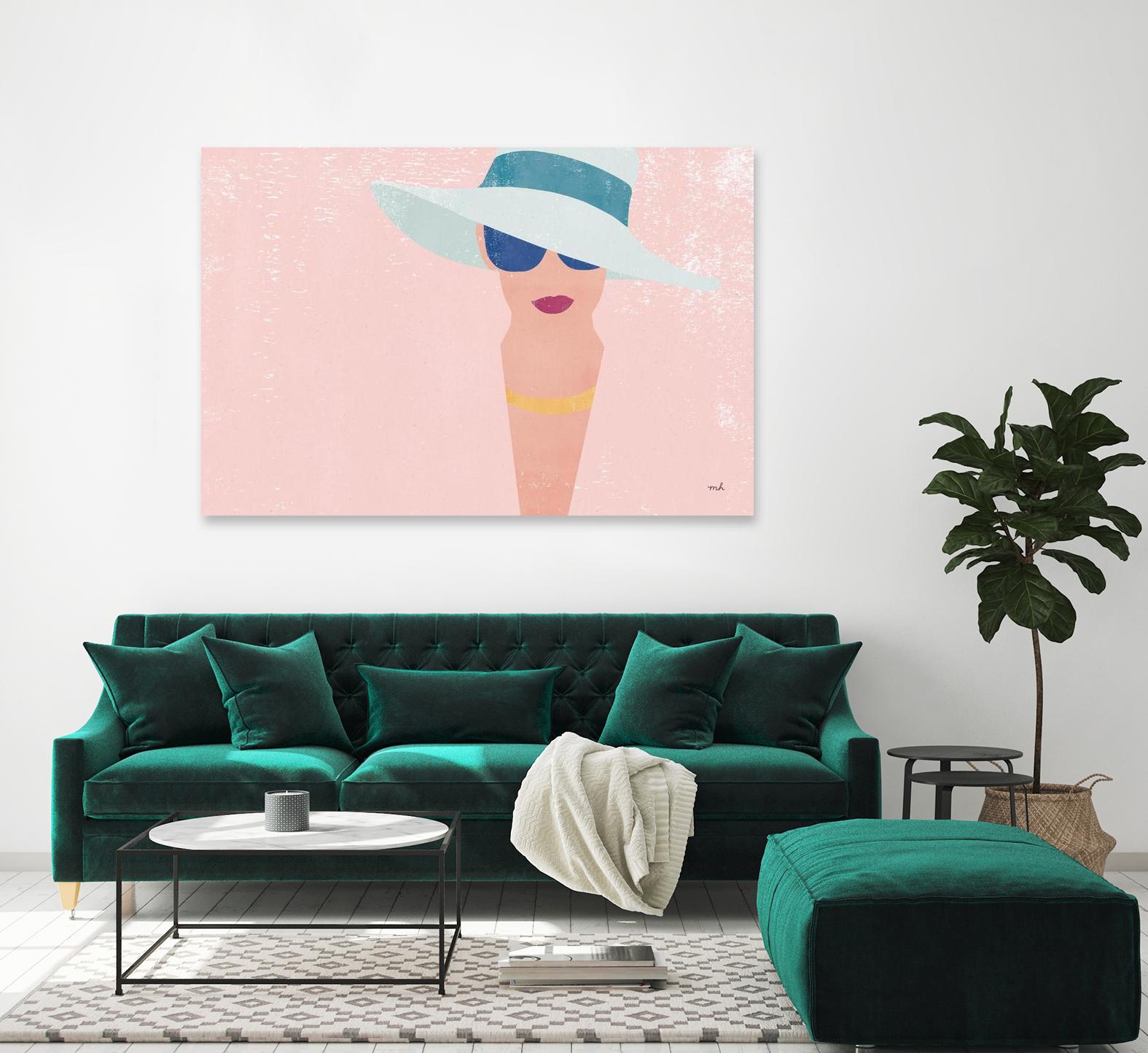 Fashion Forward by Moira Hershey on GIANT ART - multi fashion blue