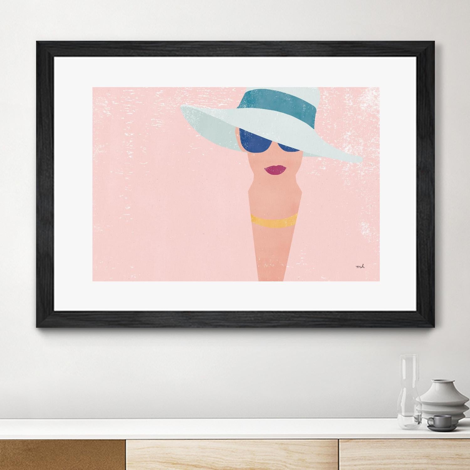 Fashion Forward by Moira Hershey on GIANT ART - multi fashion blue