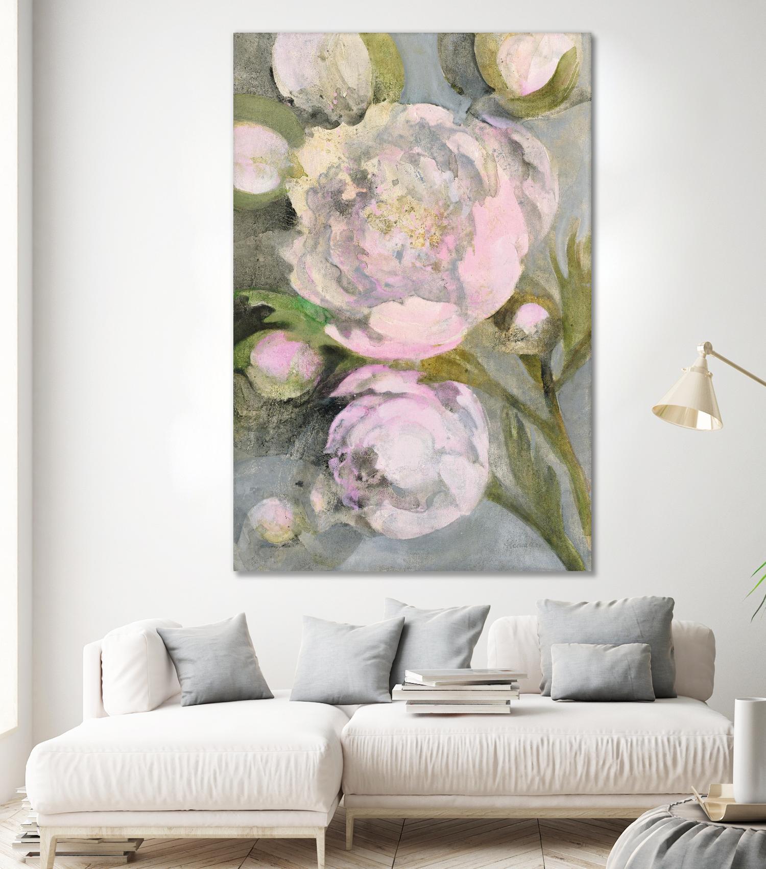 Favorite Peonies by Albena Hristova on GIANT ART - multi florals florals