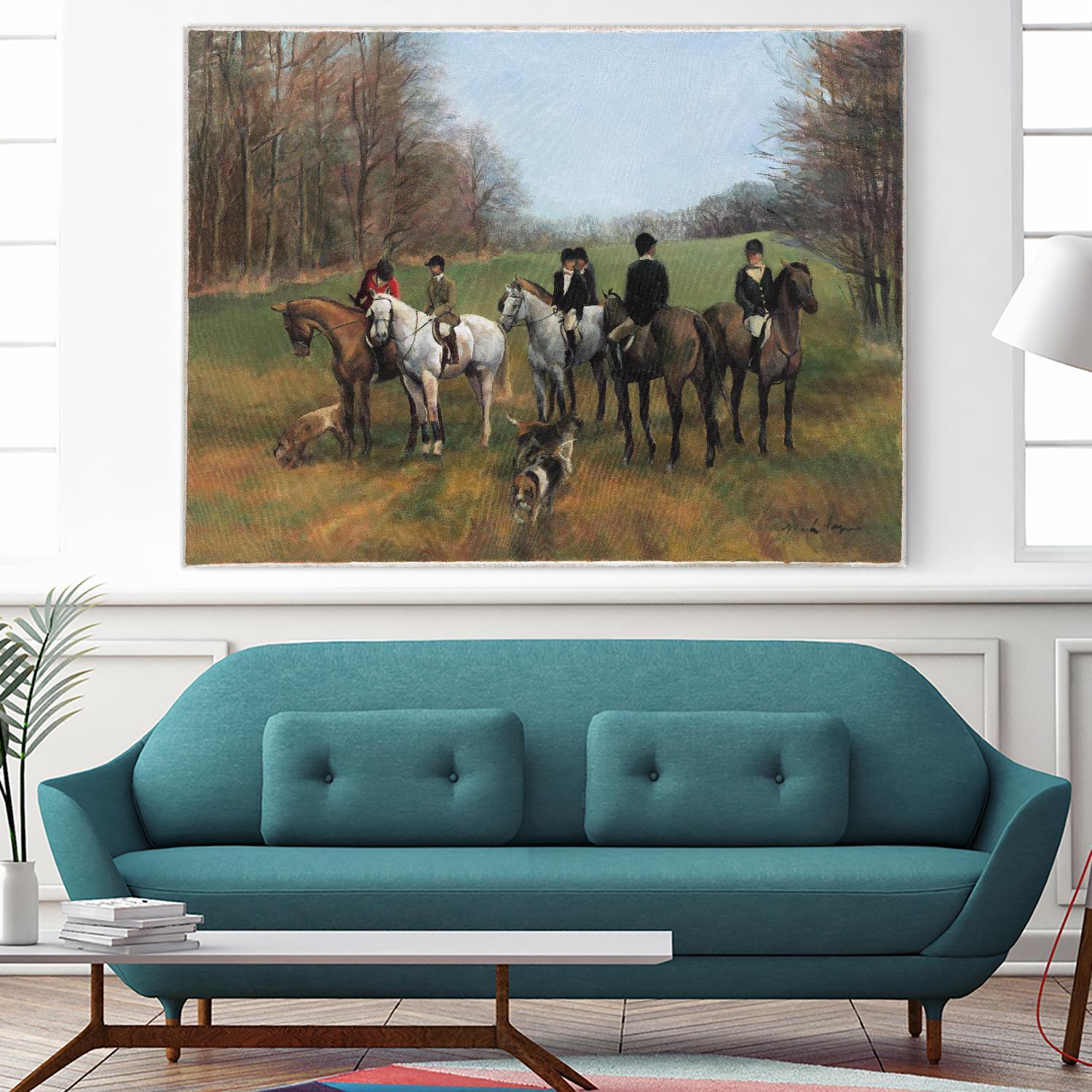 Morning in Millbrook by Albena Hristova on GIANT ART - multi sport beagles