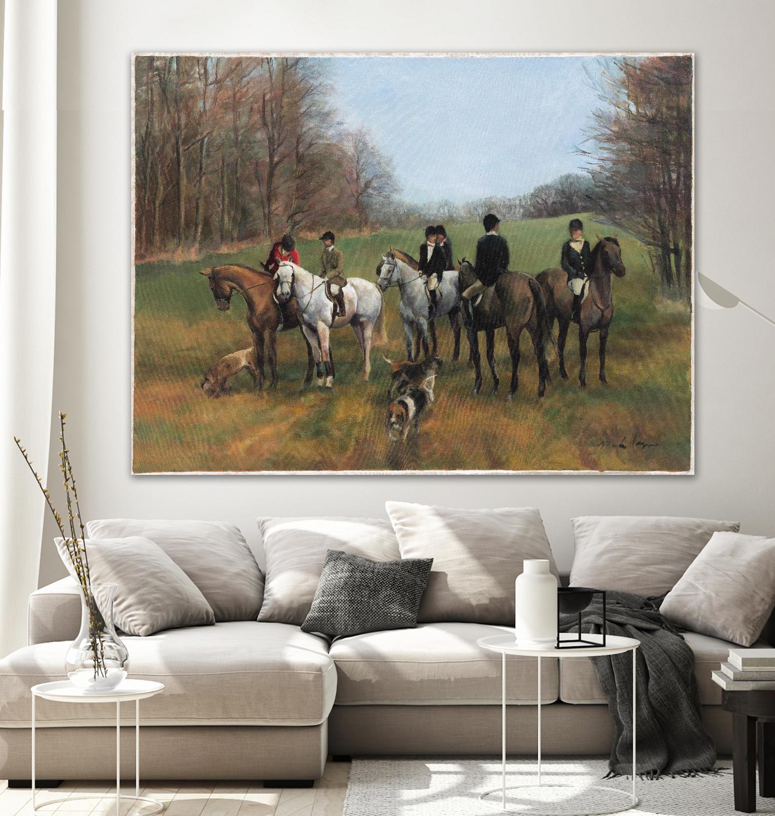 Morning in Millbrook by Albena Hristova on GIANT ART - multi sport beagles