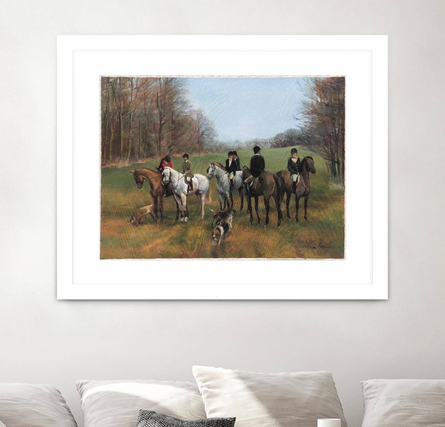 Morning in Millbrook by Albena Hristova on GIANT ART - multi sport beagles