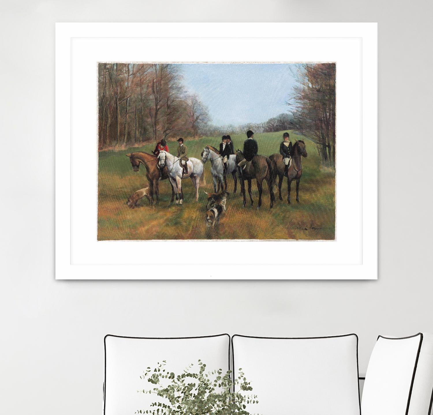 Morning in Millbrook by Albena Hristova on GIANT ART - multi sport beagles