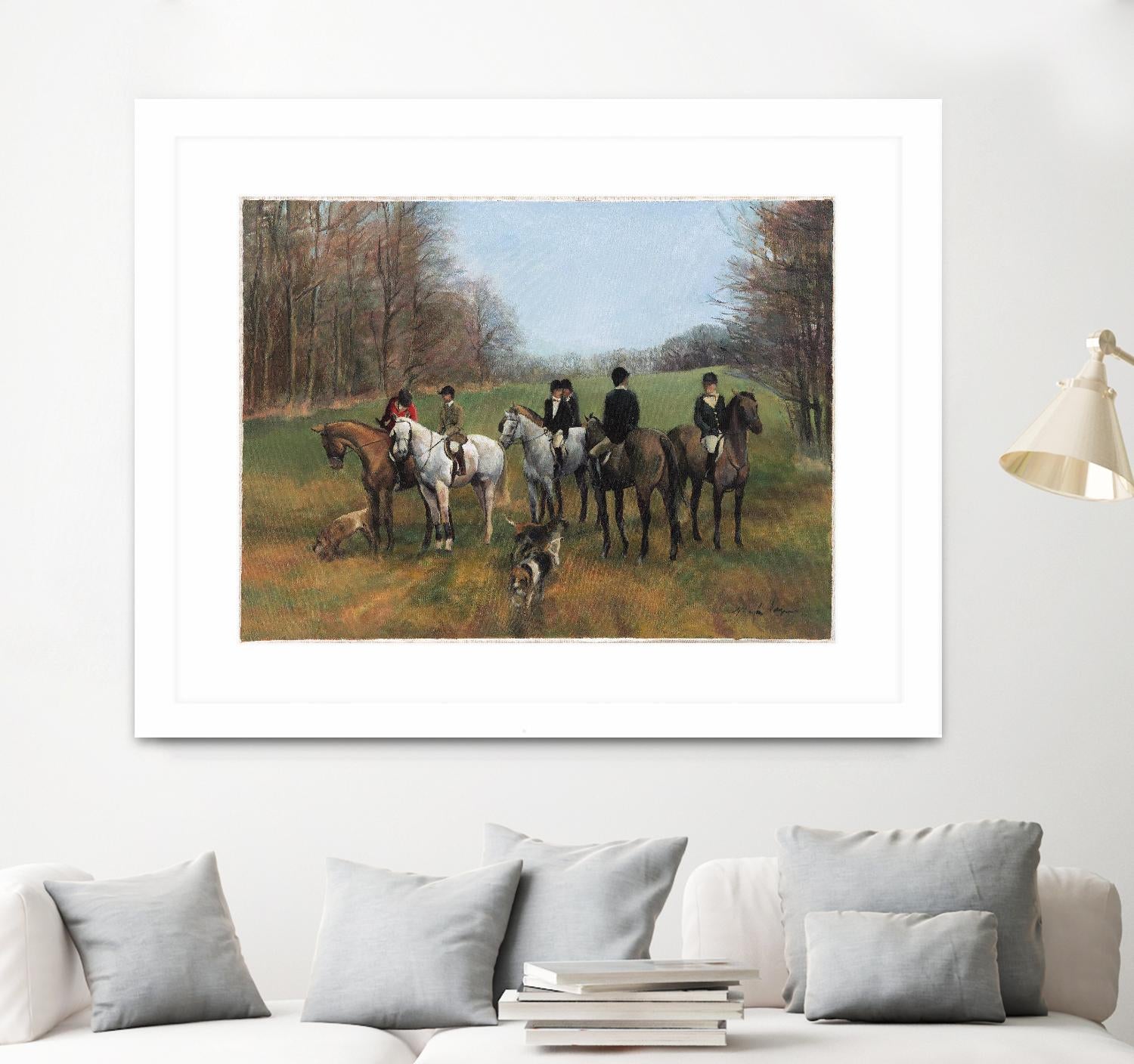 Morning in Millbrook by Albena Hristova on GIANT ART - multi sport beagles