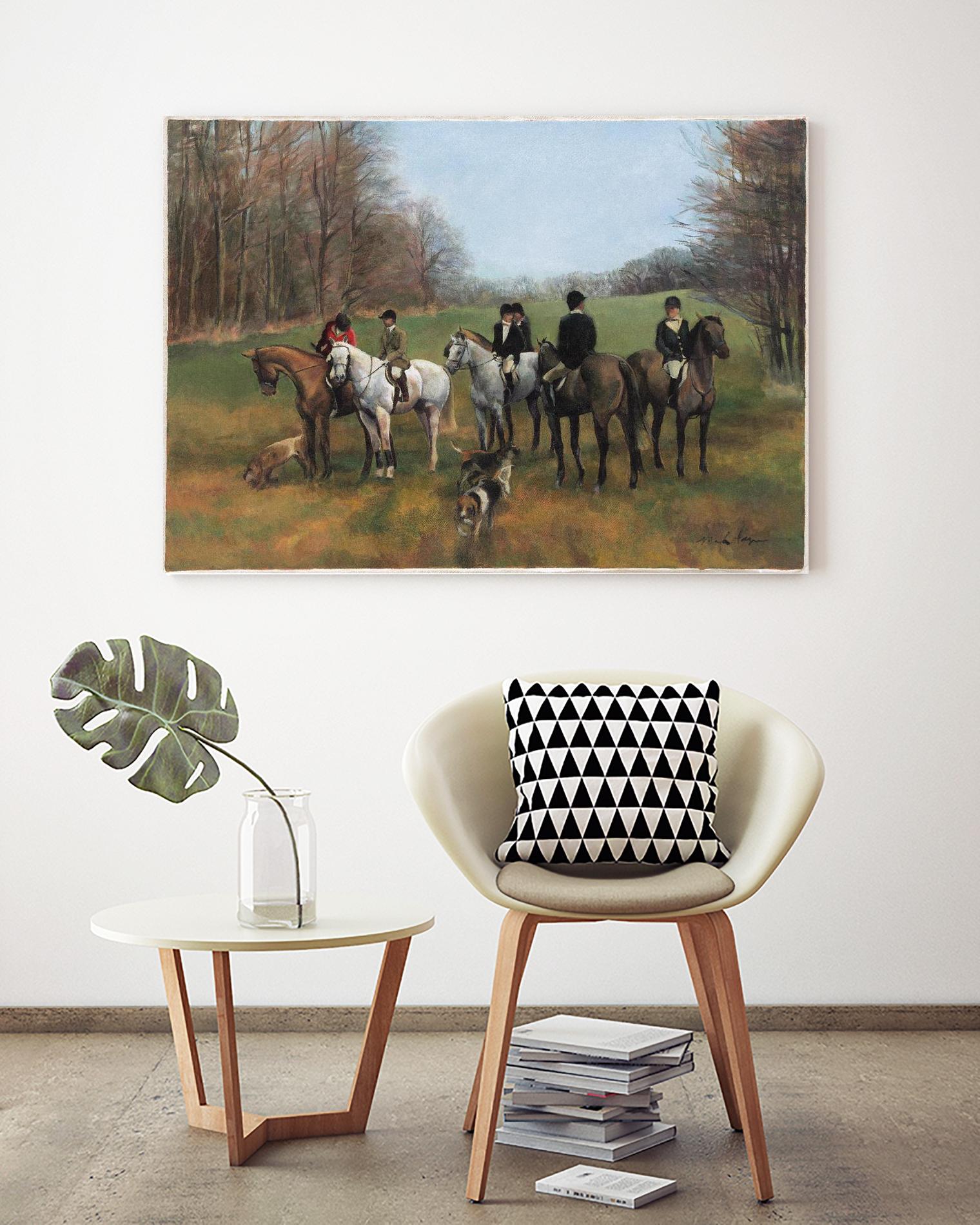 Morning in Millbrook by Albena Hristova on GIANT ART - multi sport beagles