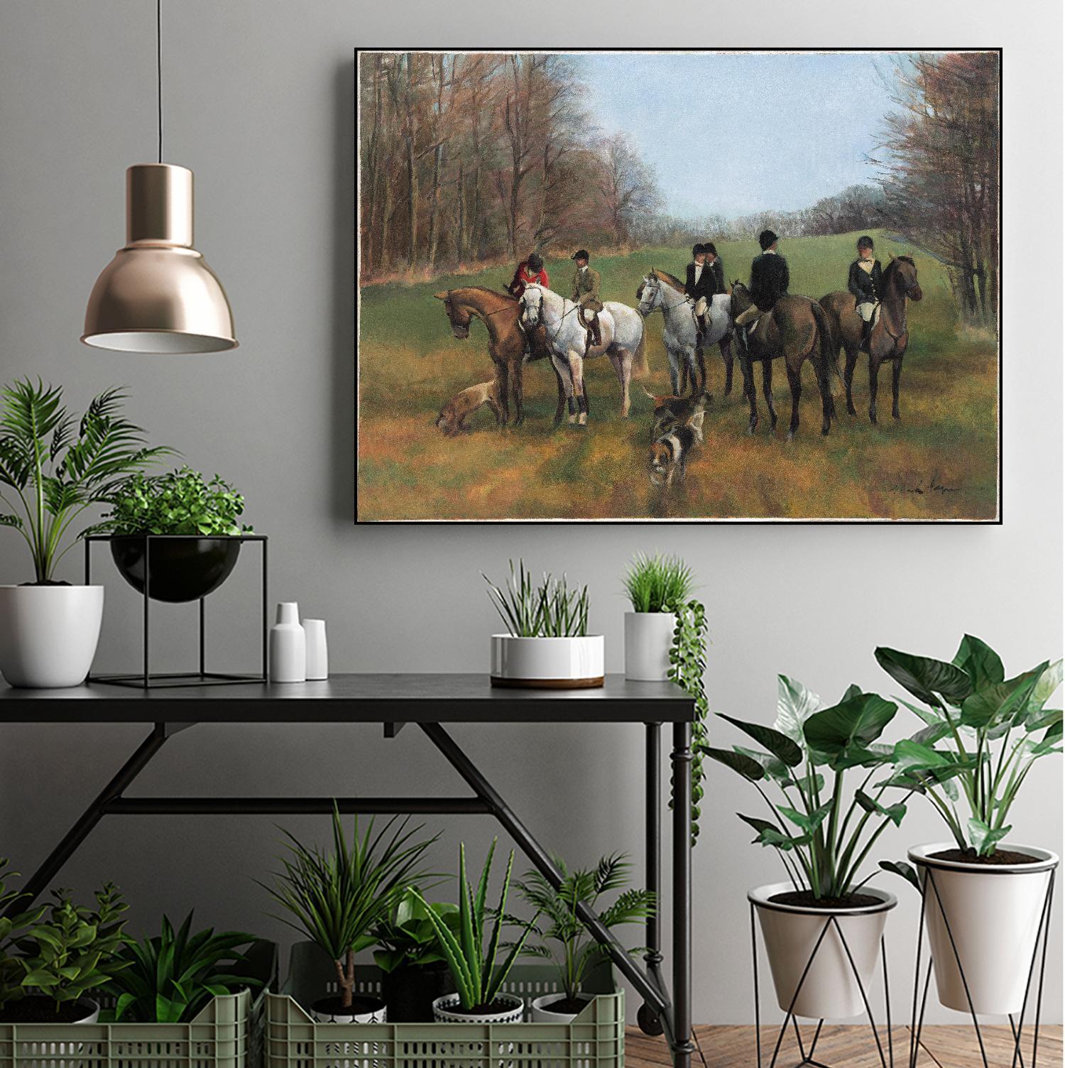 Morning in Millbrook by Albena Hristova on GIANT ART - multi sport beagles