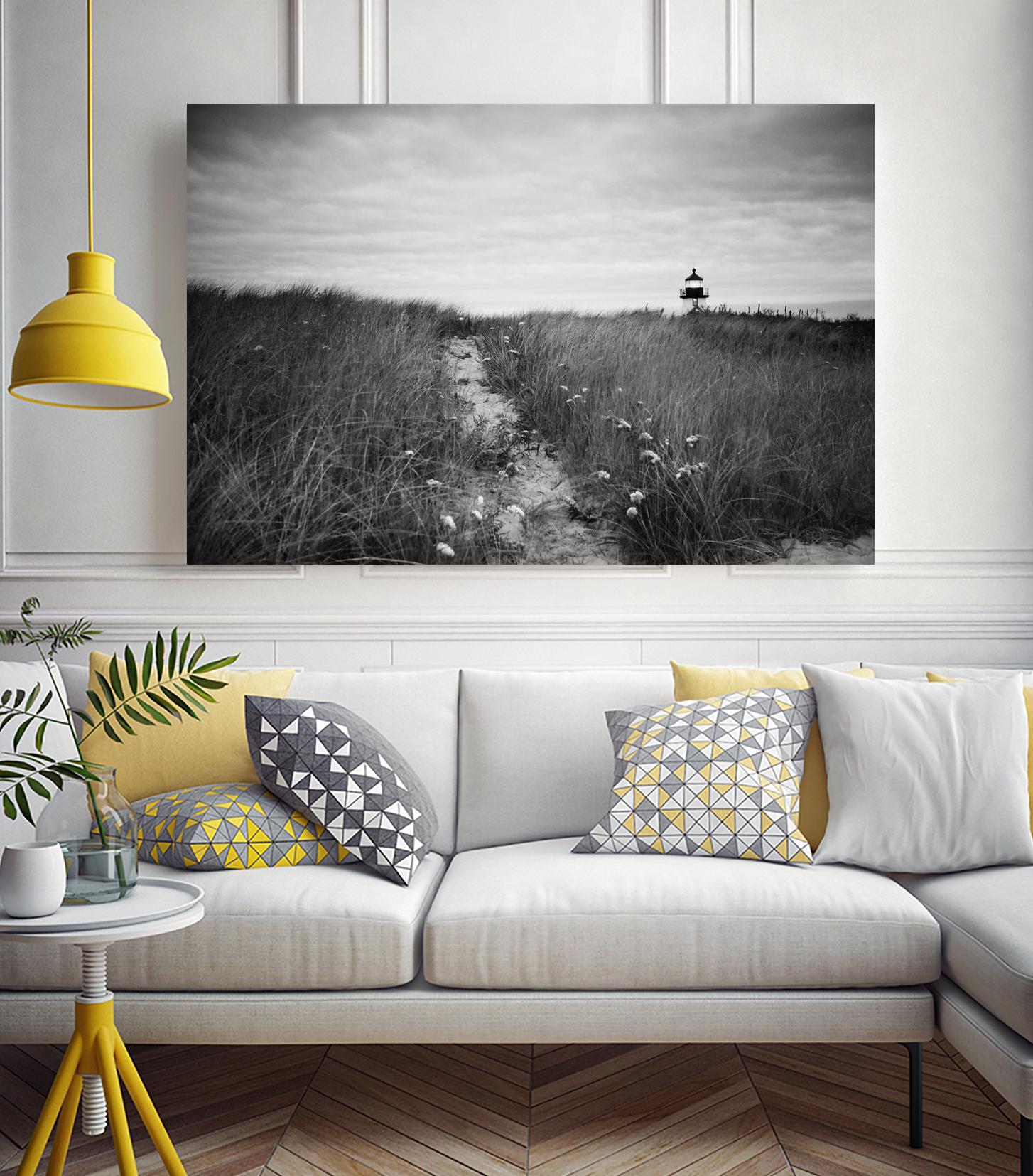 Nantucket Light by Aledanda on GIANT ART - grey black & white path