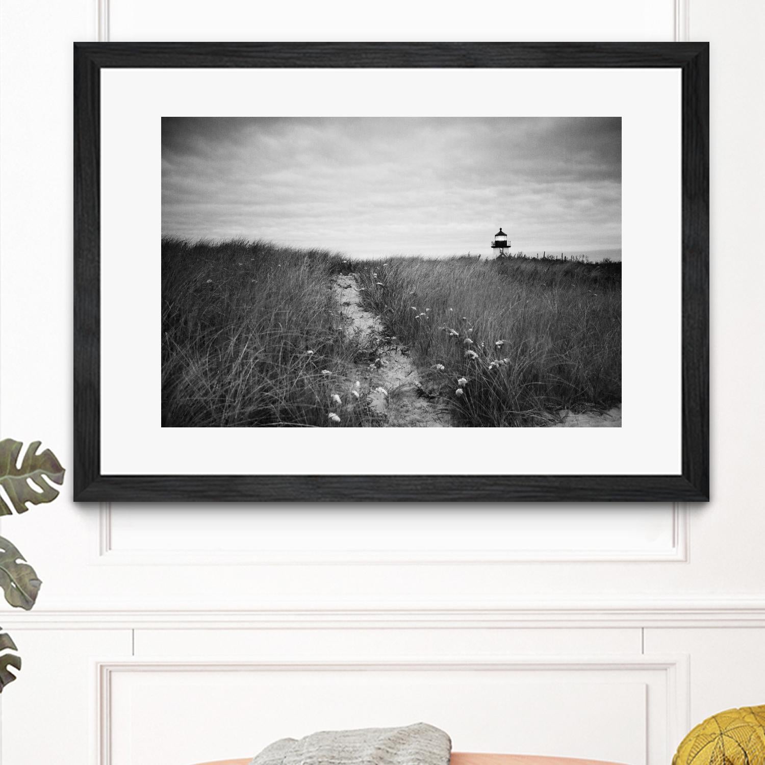 Nantucket Light by Aledanda on GIANT ART - grey black & white path