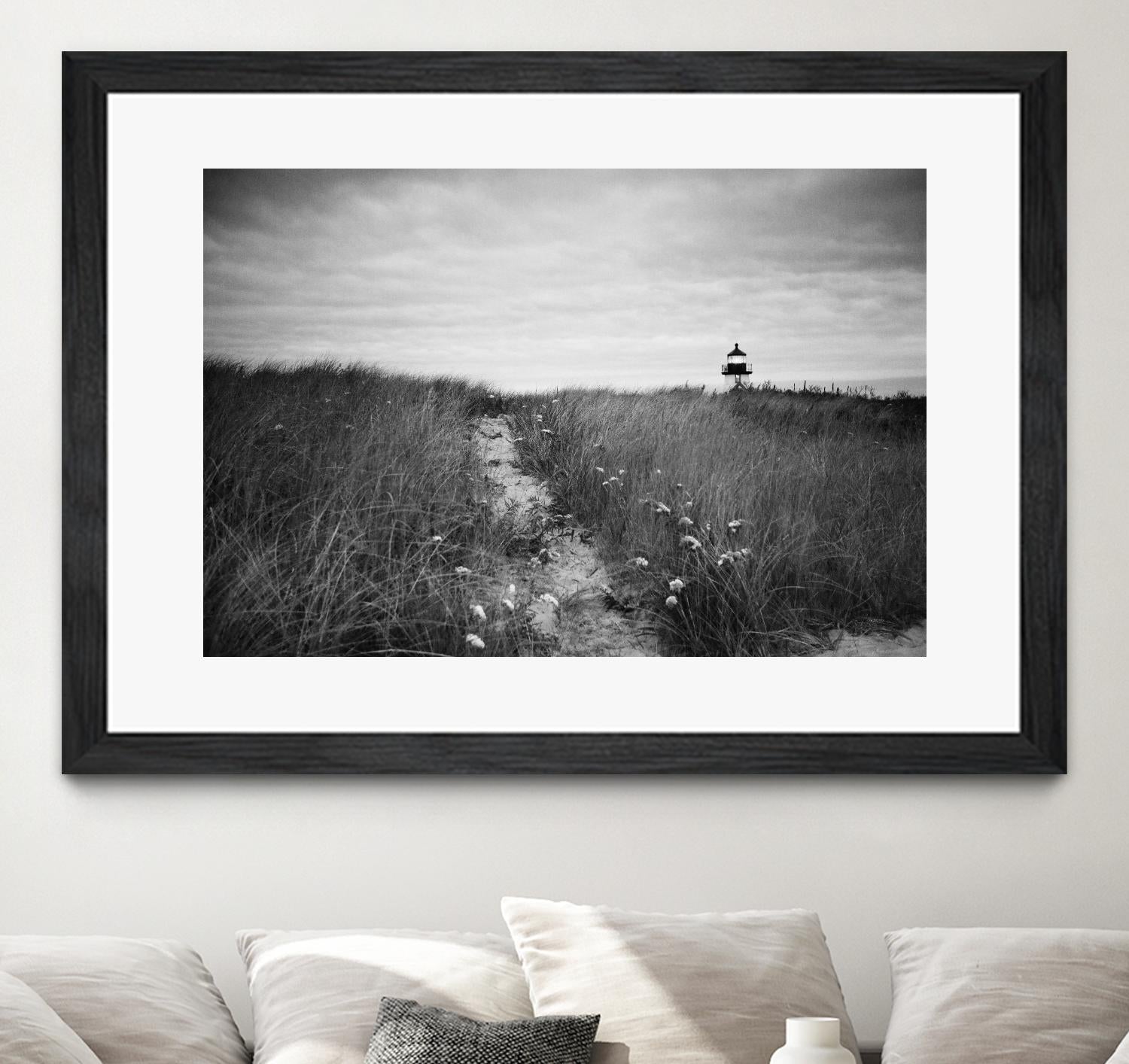 Nantucket Light by Aledanda on GIANT ART - grey black & white path