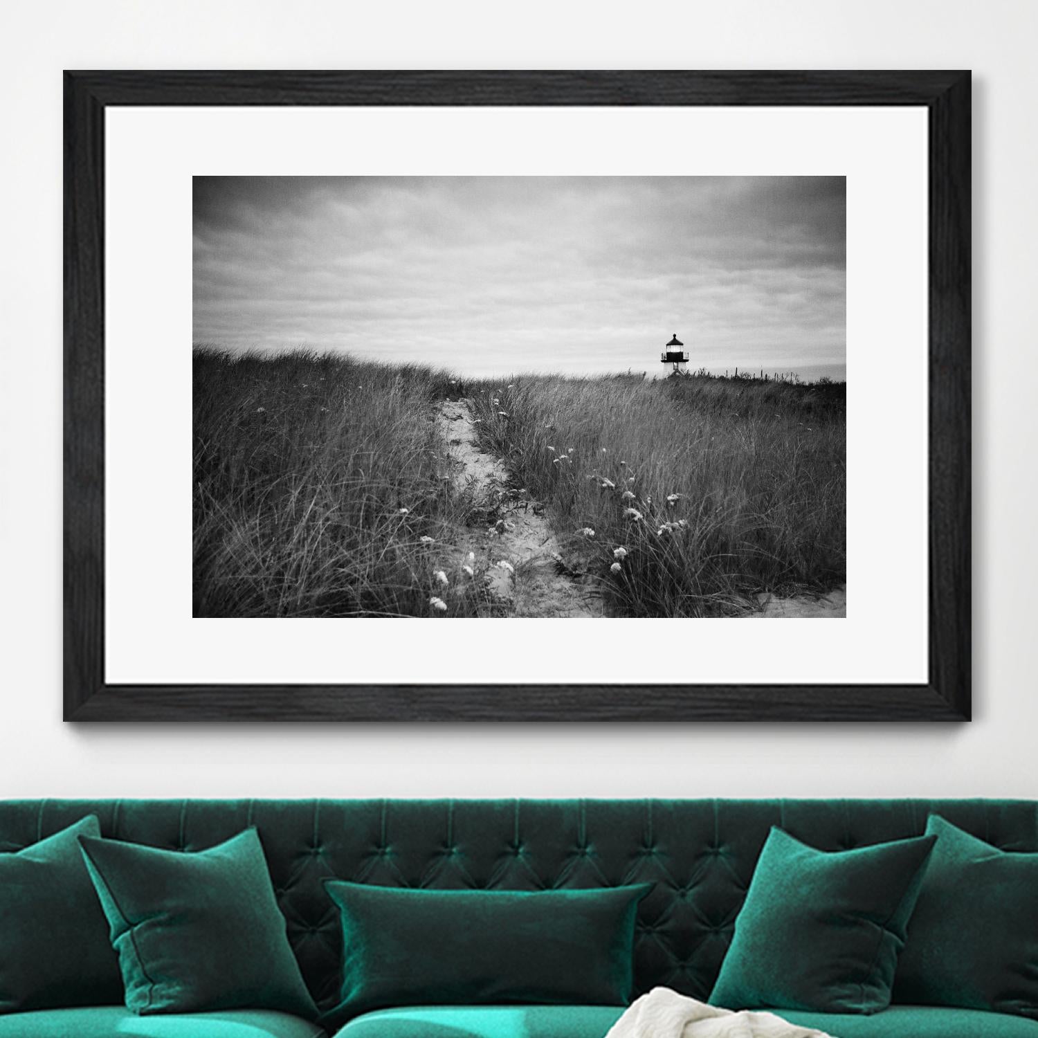 Nantucket Light by Aledanda on GIANT ART - grey black & white path