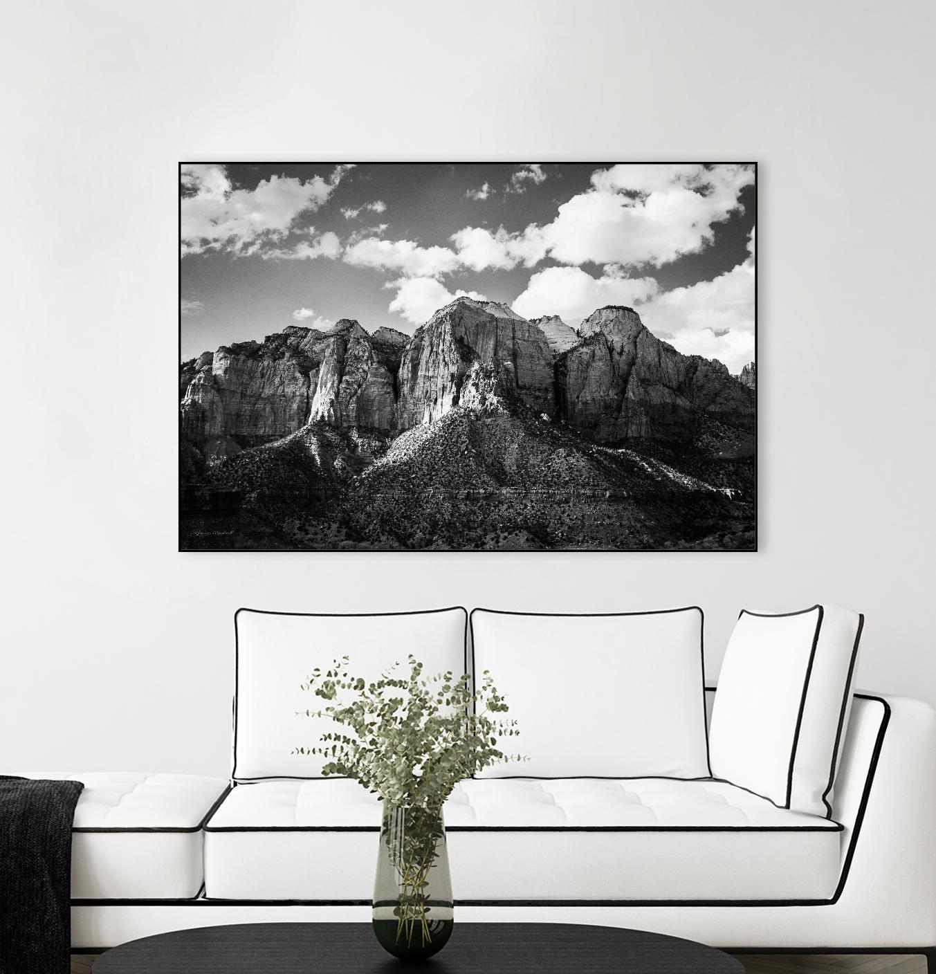 Zion Canyon I by Laura Marshall on GIANT ART - landscape black