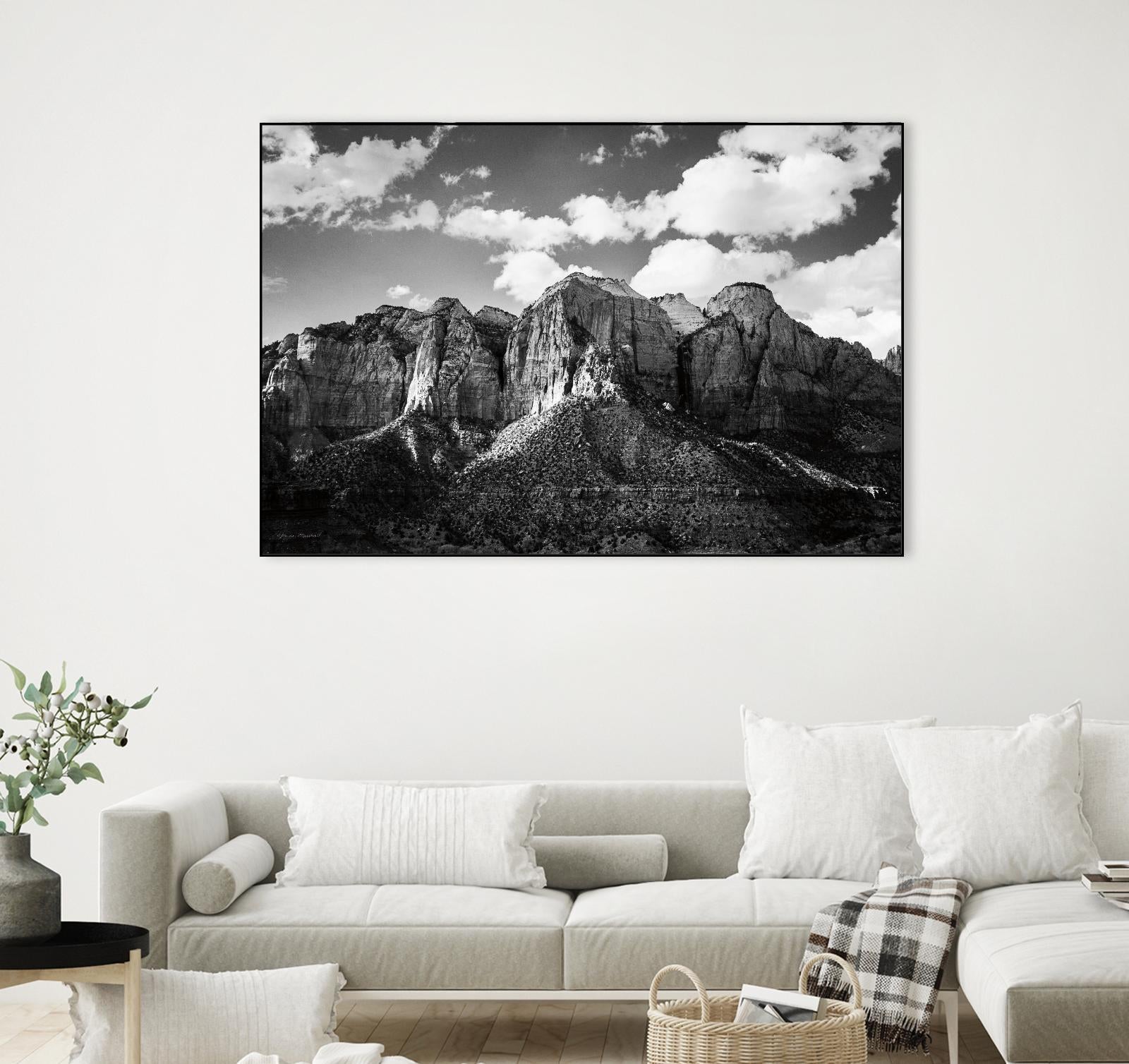 Zion Canyon I by Laura Marshall on GIANT ART - landscape black