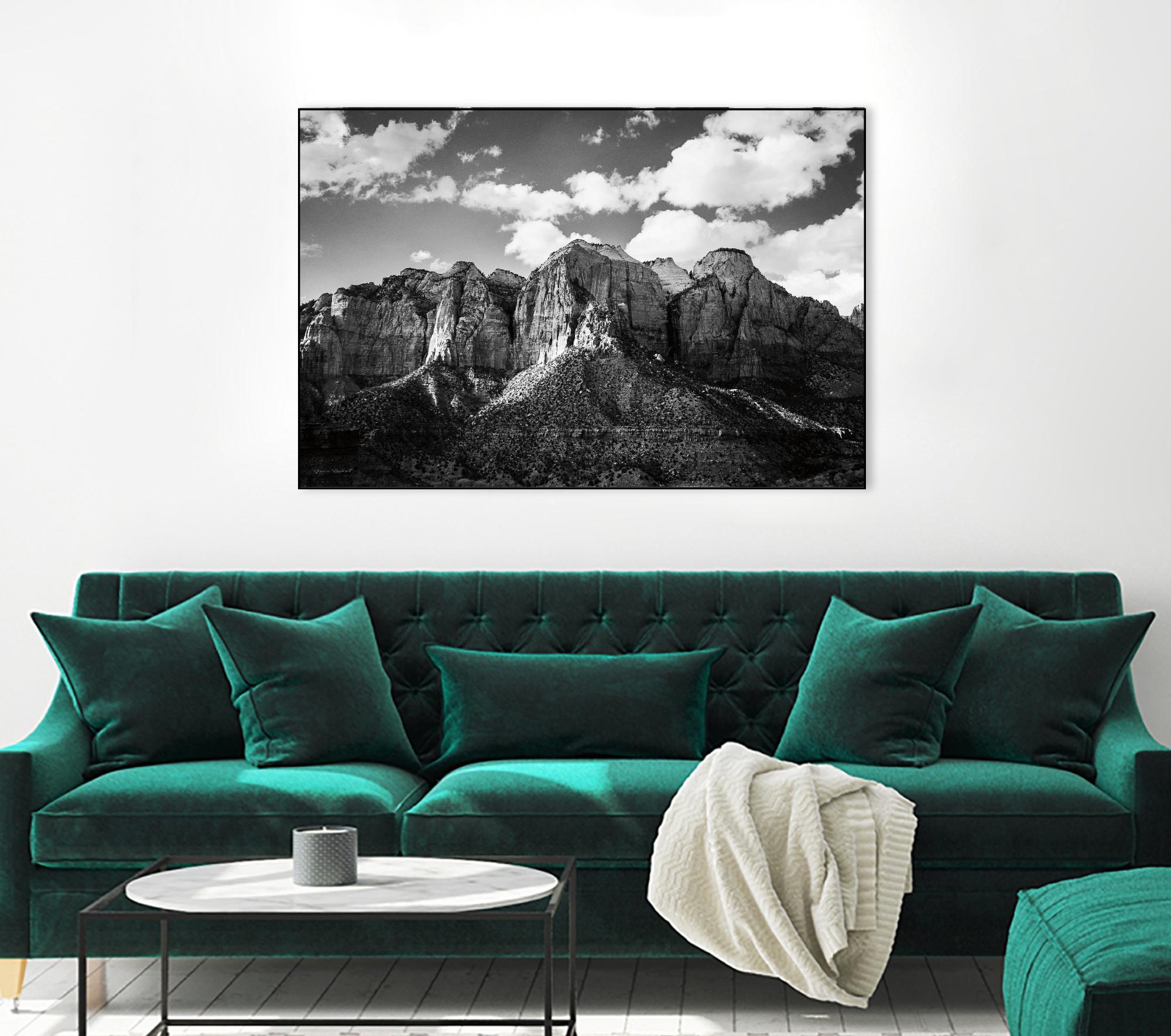 Zion Canyon I by Laura Marshall on GIANT ART - landscape black