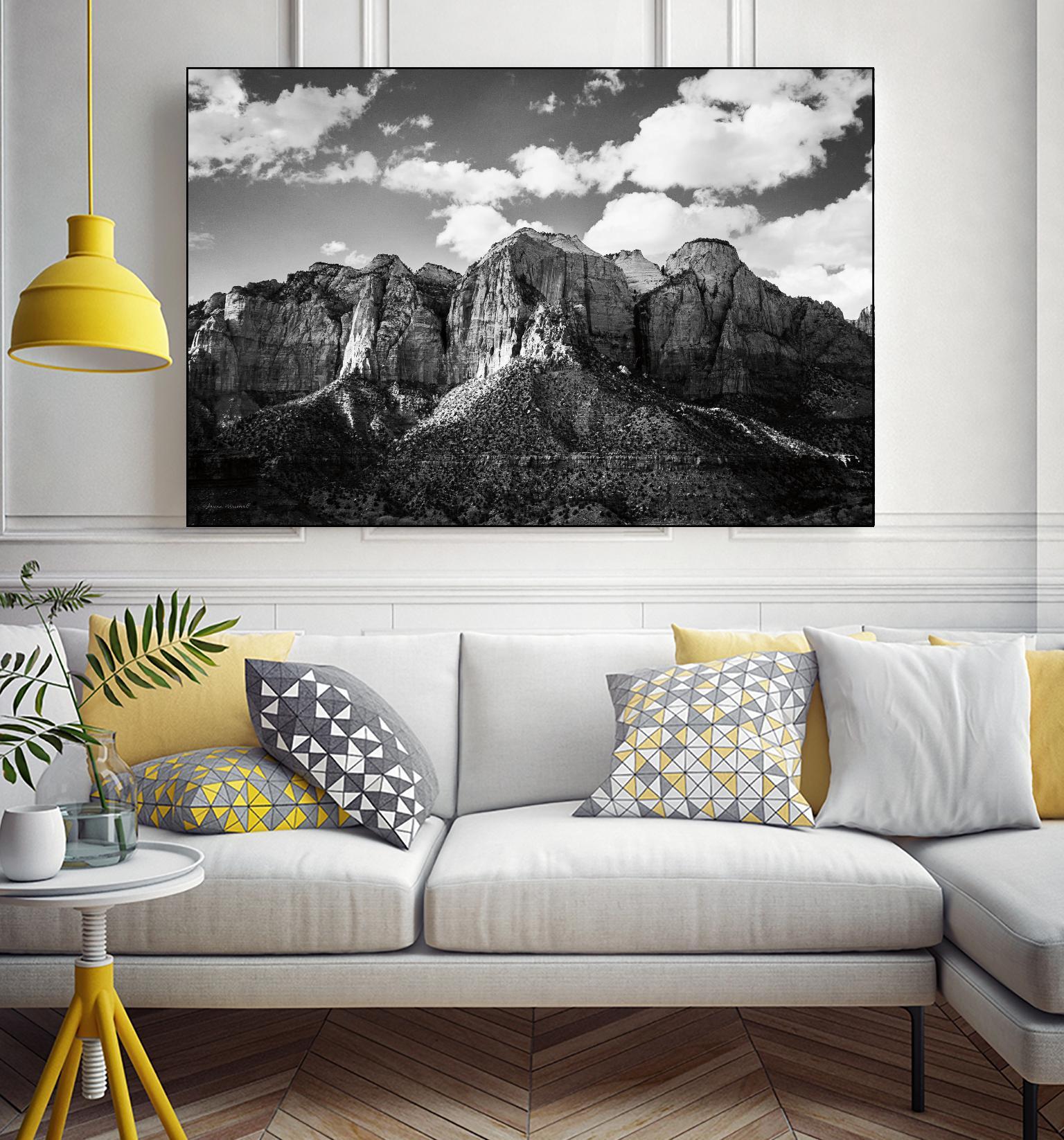 Zion Canyon I by Laura Marshall on GIANT ART - landscape black