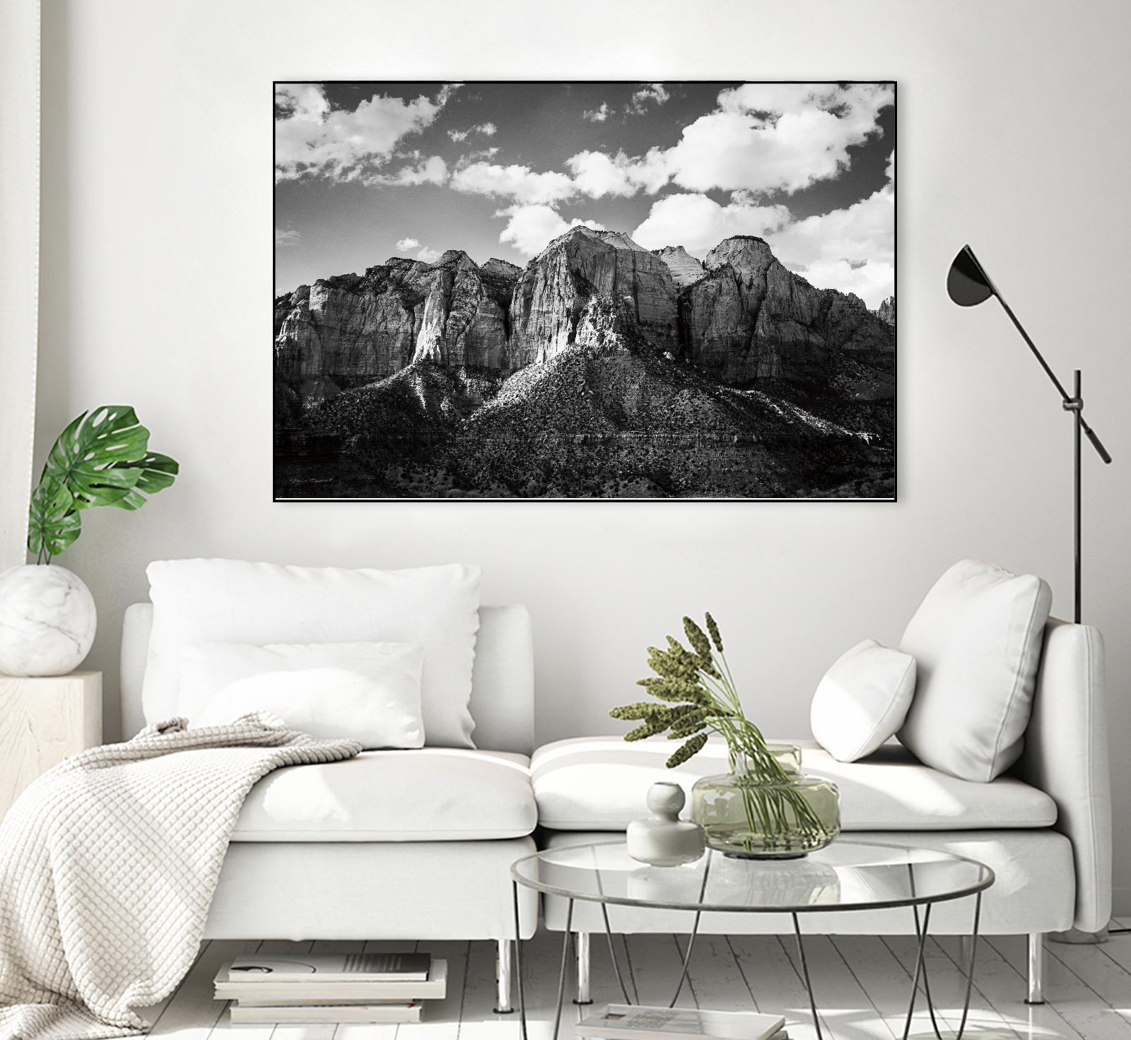 Zion Canyon I by Laura Marshall on GIANT ART - landscape black