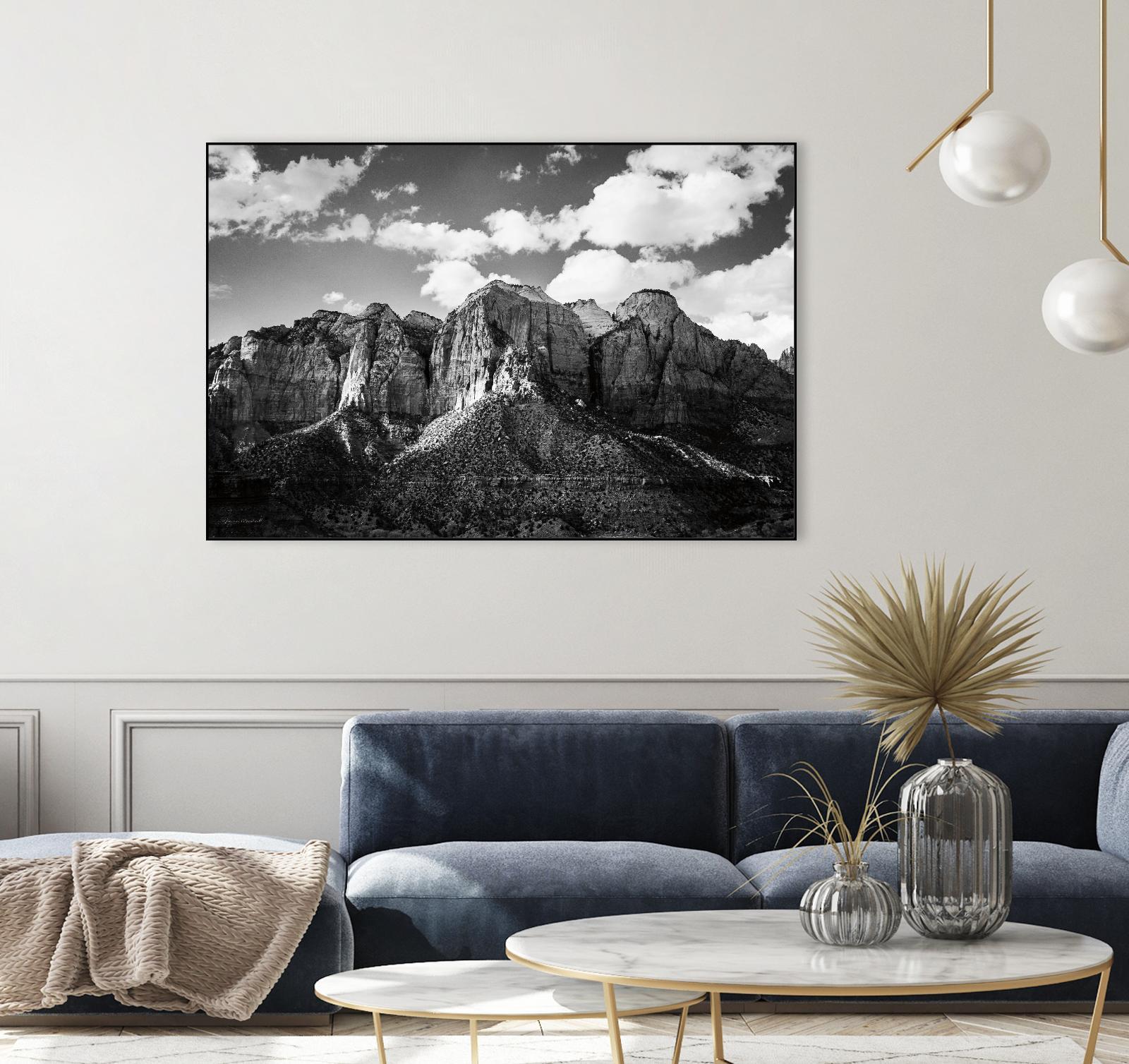 Zion Canyon I by Laura Marshall on GIANT ART - landscape black