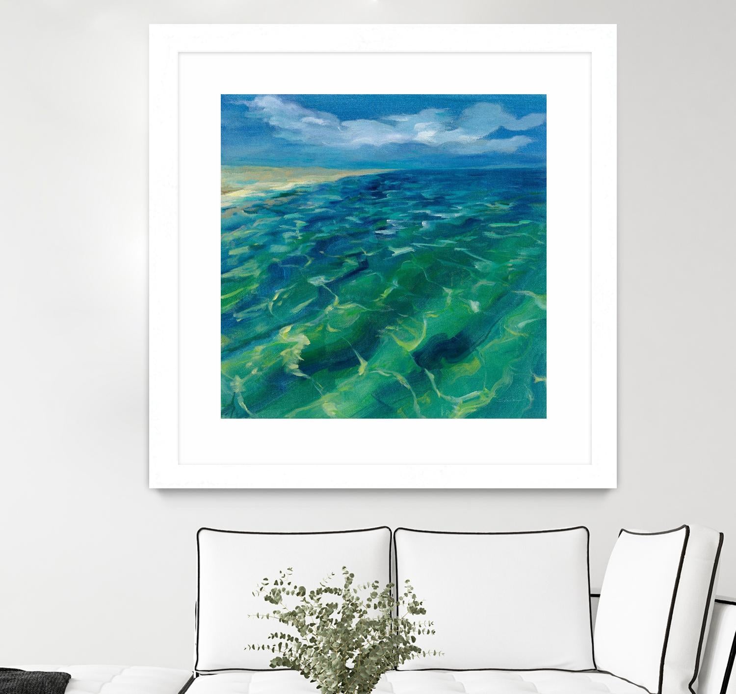 Sunny Sea Reflections by Silvia Vassileva on GIANT ART - coastal & nautical aqua