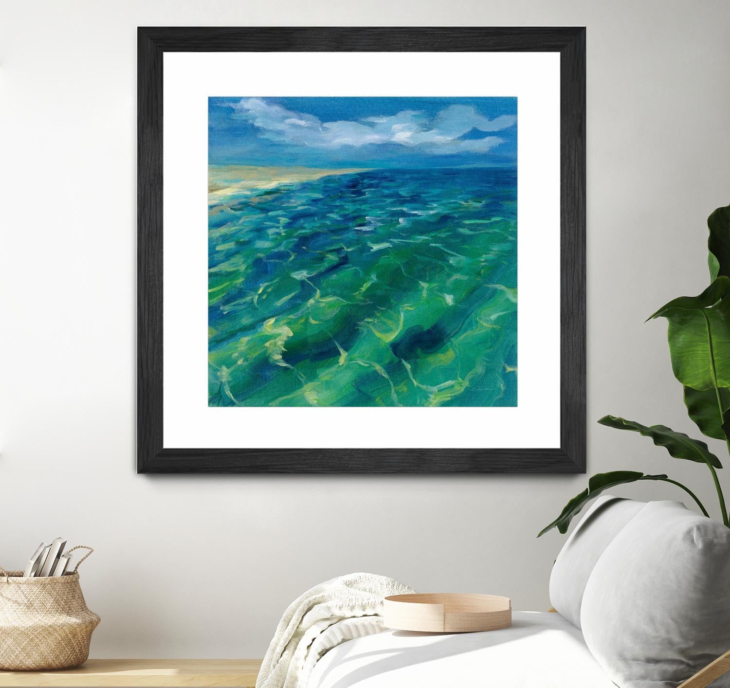 Sunny Sea Reflections by Silvia Vassileva on GIANT ART - coastal & nautical aqua