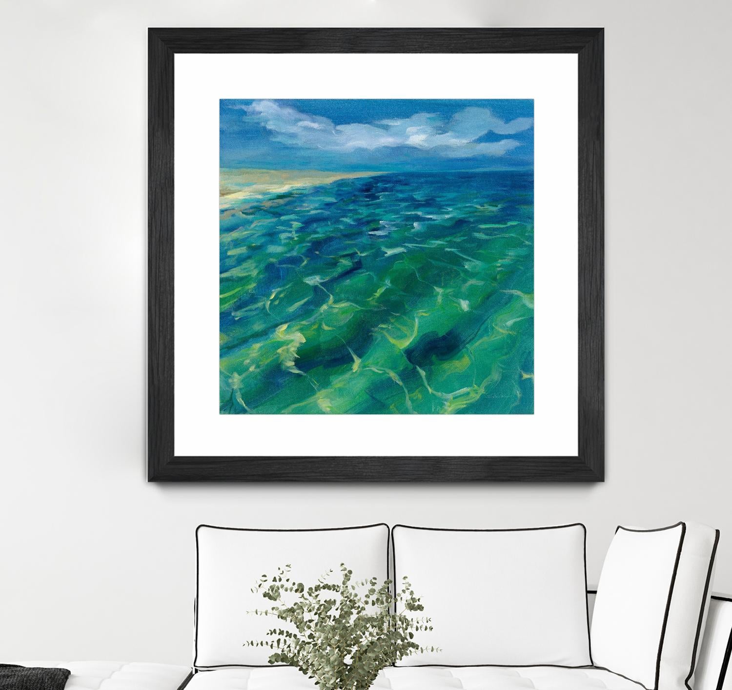 Sunny Sea Reflections by Silvia Vassileva on GIANT ART - coastal & nautical aqua