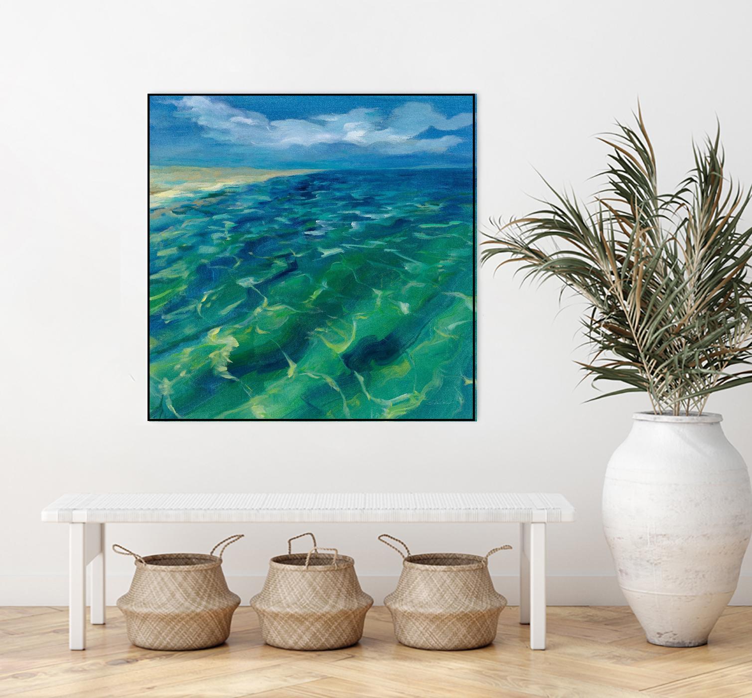 Sunny Sea Reflections by Silvia Vassileva on GIANT ART - coastal & nautical aqua