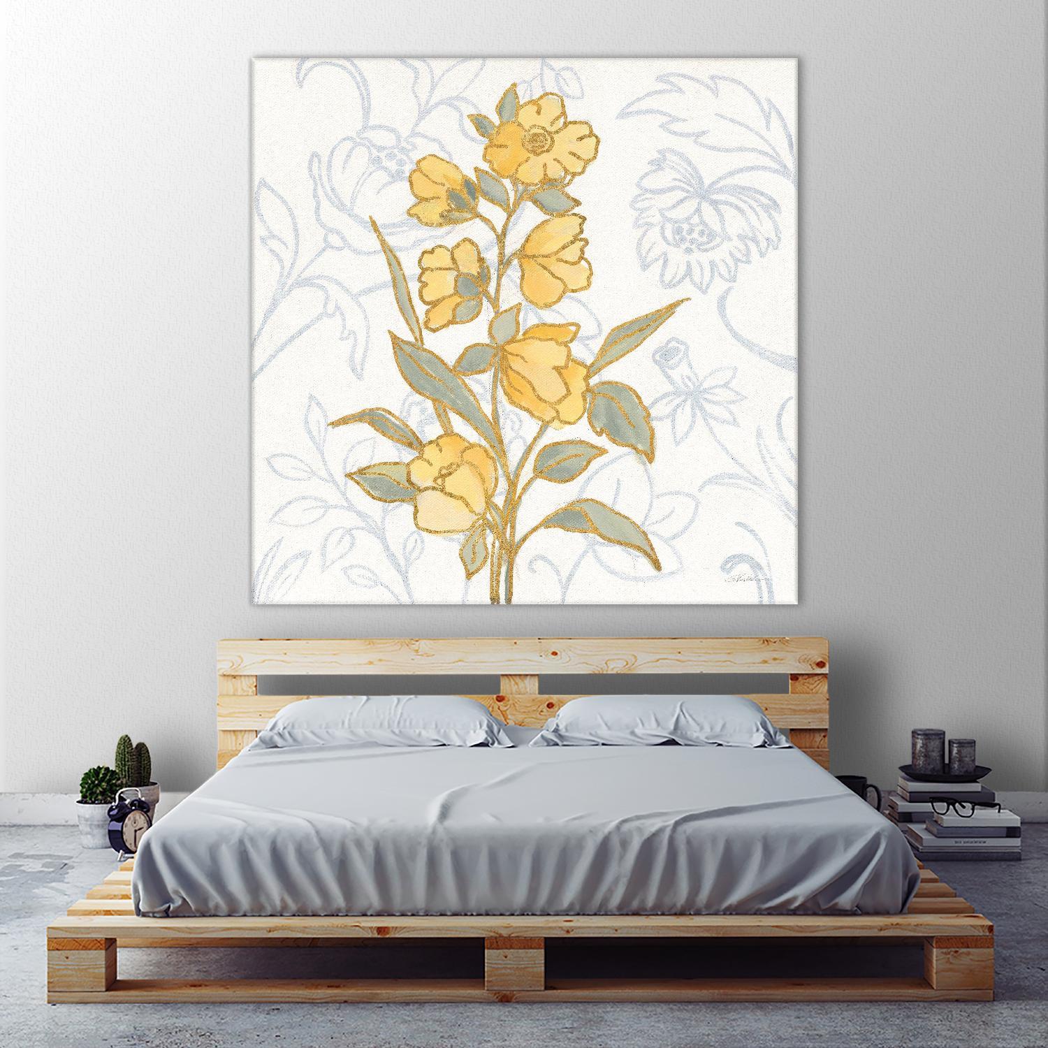 Flower Sophistication II by Silvia Vassileva on GIANT ART - florals blue