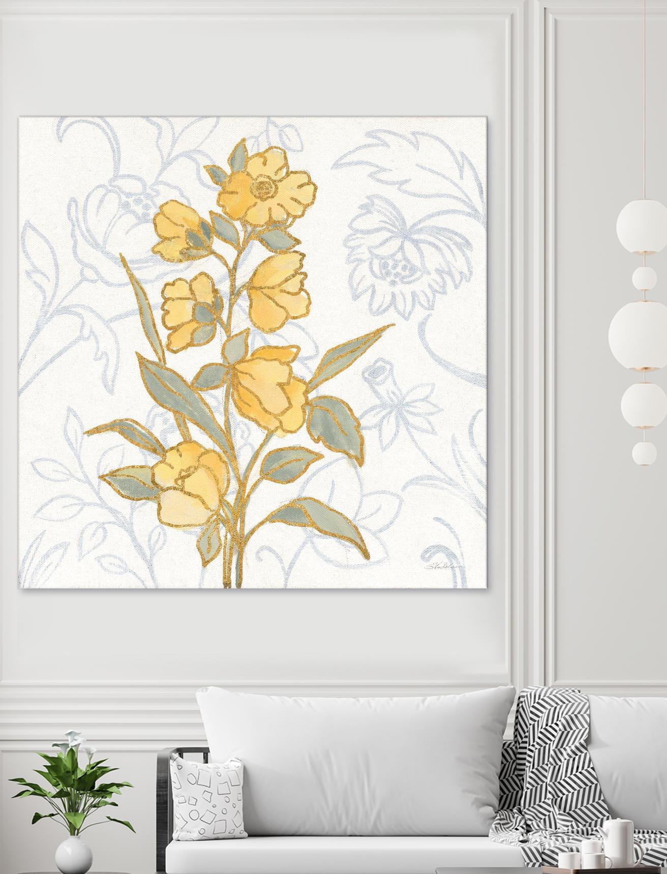 Flower Sophistication II by Silvia Vassileva on GIANT ART - florals blue