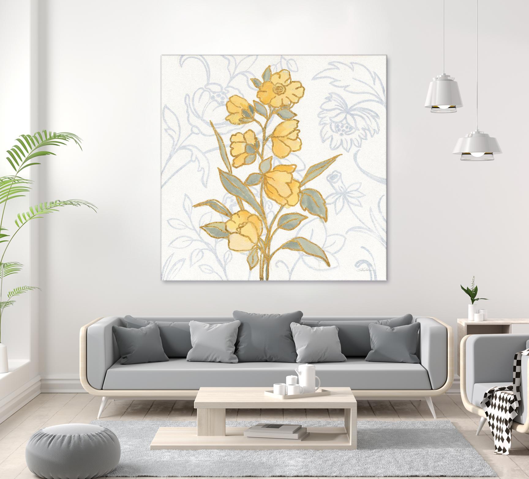 Flower Sophistication II by Silvia Vassileva on GIANT ART - florals blue
