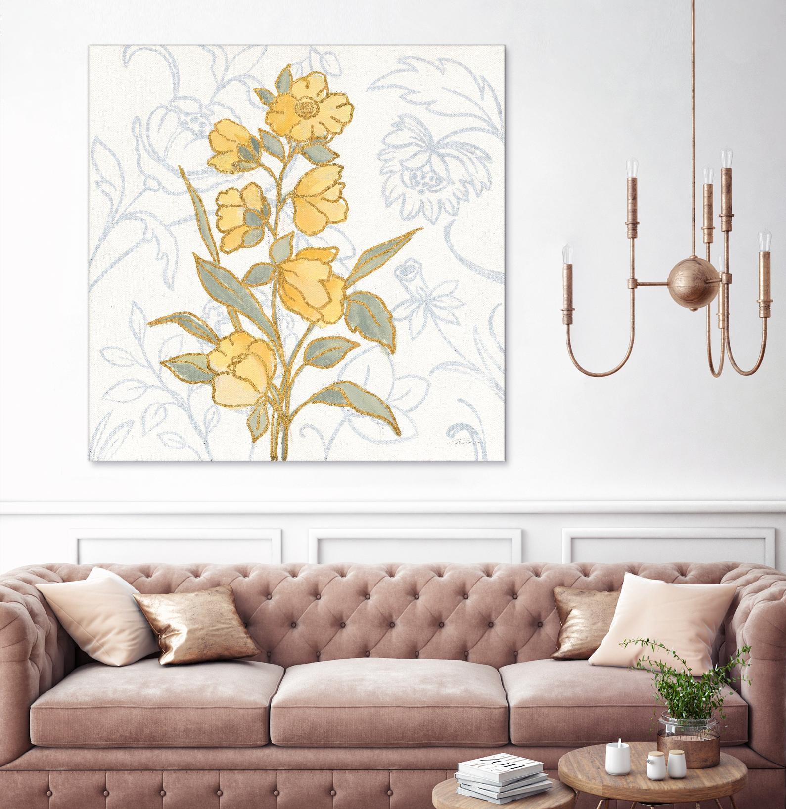 Flower Sophistication II by Silvia Vassileva on GIANT ART - florals blue