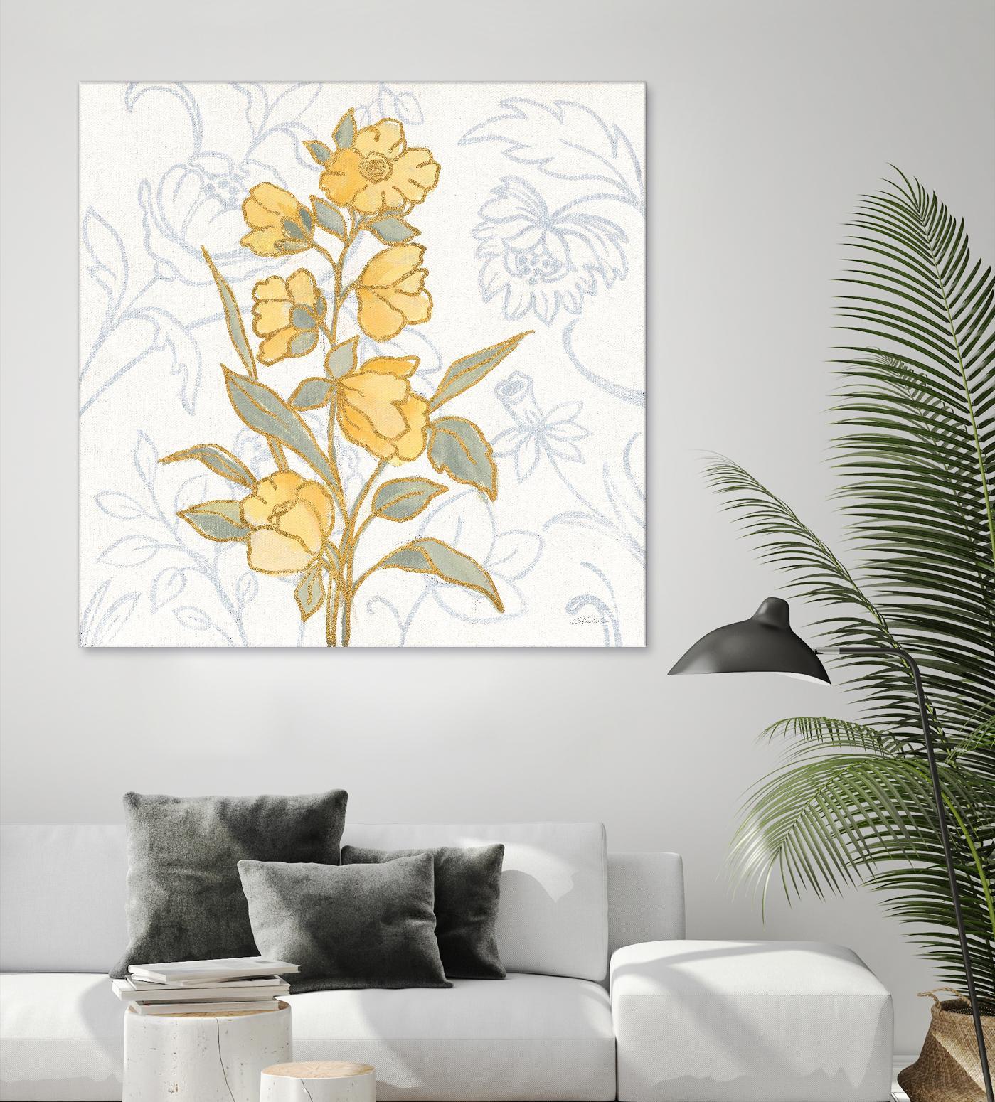 Flower Sophistication II by Silvia Vassileva on GIANT ART - florals blue
