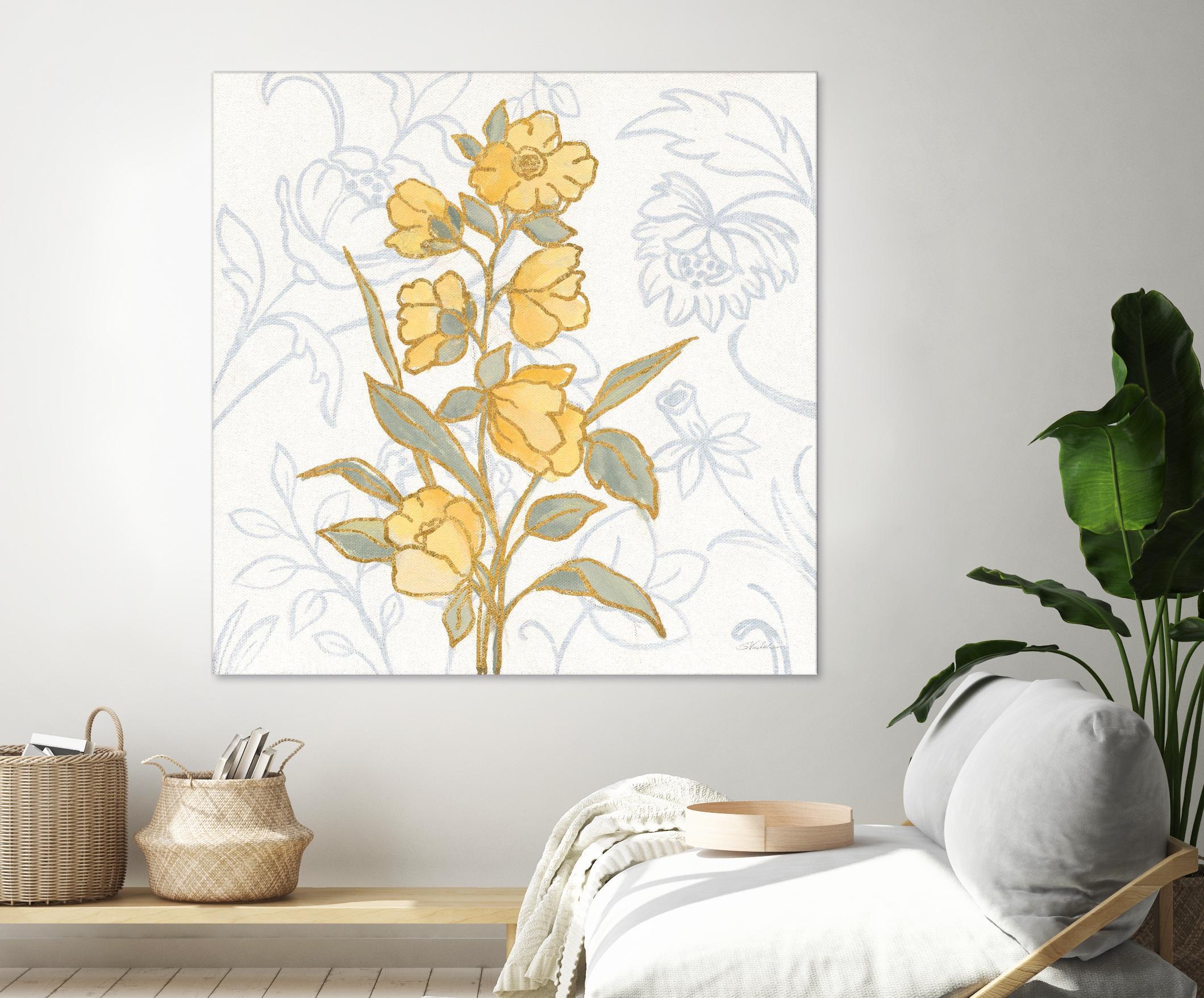 Flower Sophistication II by Silvia Vassileva on GIANT ART - florals blue
