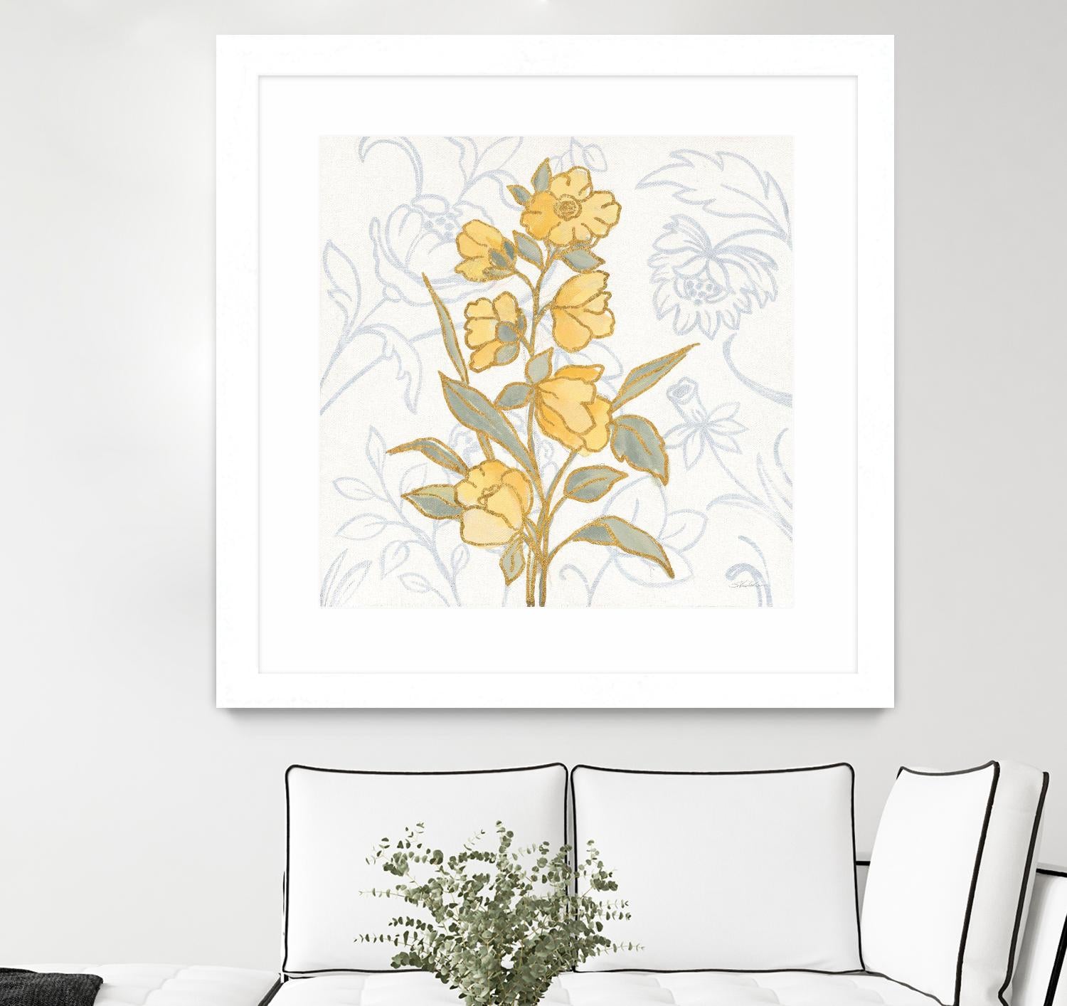 Flower Sophistication II by Silvia Vassileva on GIANT ART - florals blue