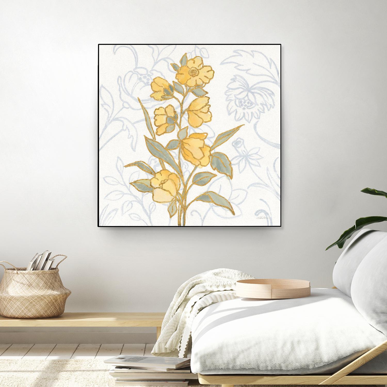 Flower Sophistication II by Silvia Vassileva on GIANT ART - florals blue