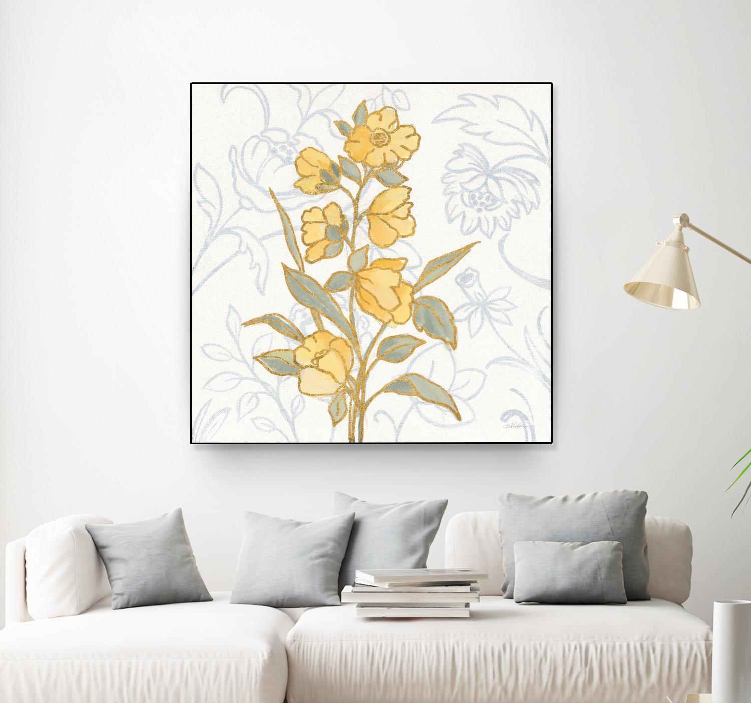 Flower Sophistication II by Silvia Vassileva on GIANT ART - florals blue