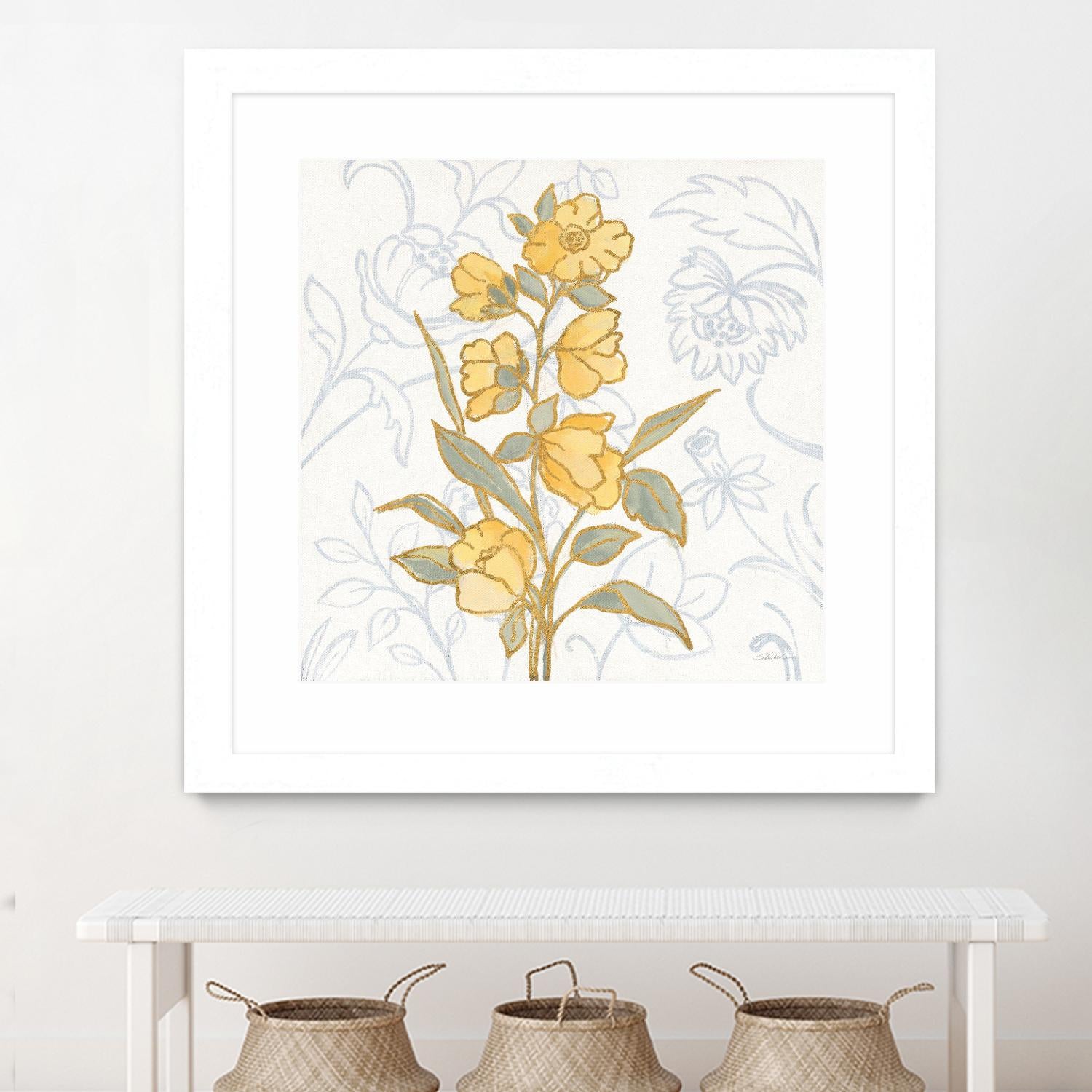 Flower Sophistication II by Silvia Vassileva on GIANT ART - florals blue